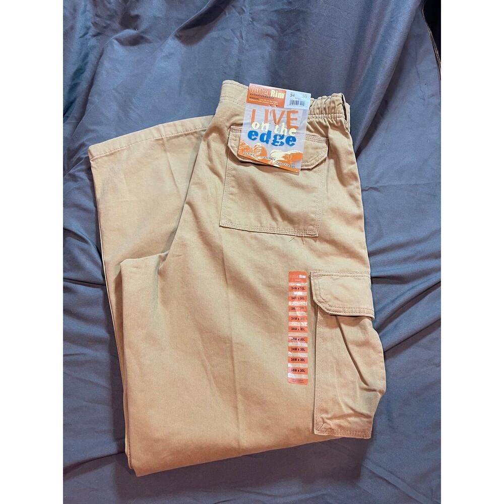 NWT Outer Rim Men's Cargo Pants 34x30 Khaki